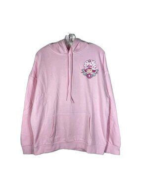 Strawberry Shortcake Womens Graphic Retro Style Hoodie Medium Pink